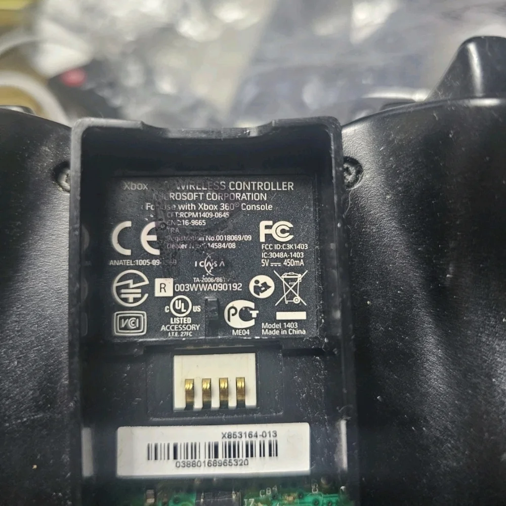 Microsoft Xbox 360 BLACK Wireless Controller Genuine OEM Controller TESTED